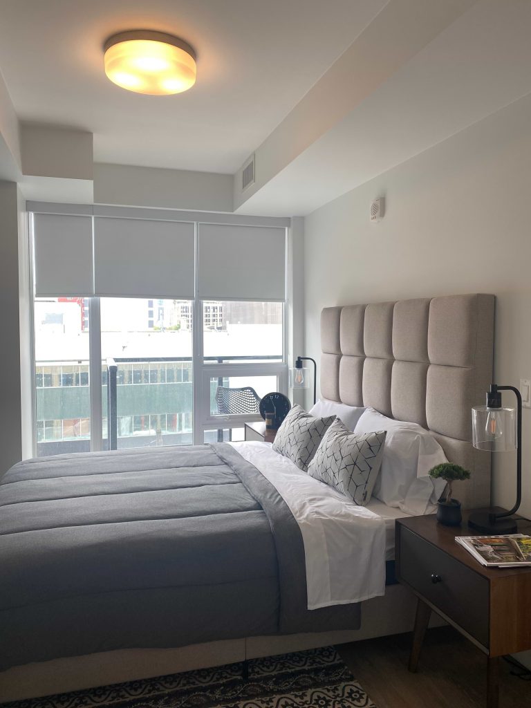 Finished bedroom inside Upten